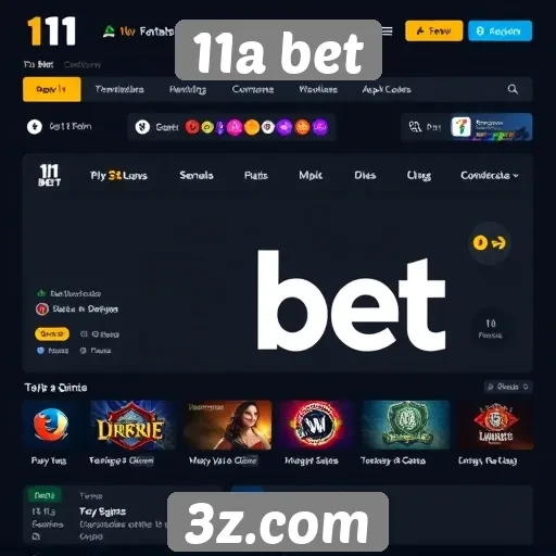 User experience aprimorada no site 11a bet